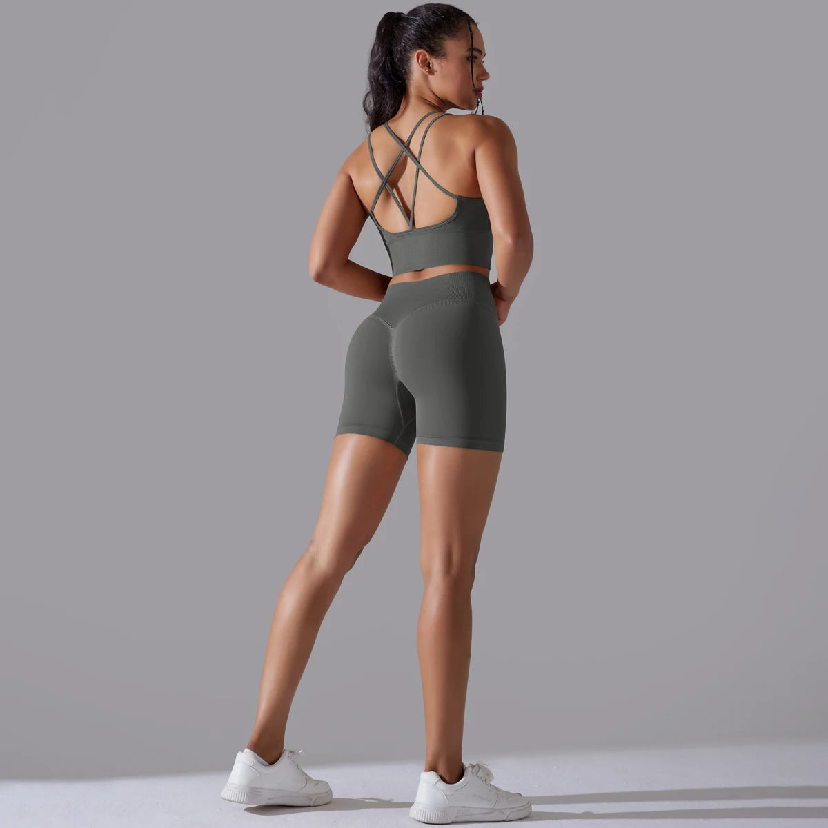 Sexy Yoga Sets Women's Tracksuit Seamless Sport Suit Running Workout Sportswear Gym Clothing Leggings Bra Fitness Suits 2 Pieces