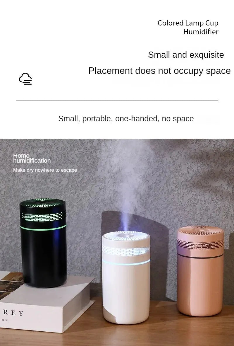 Car Humidifier Mini Seven-Color Aroma Humidifier Car Air Purifier Small Atomizer Household Bedroom Water Supply