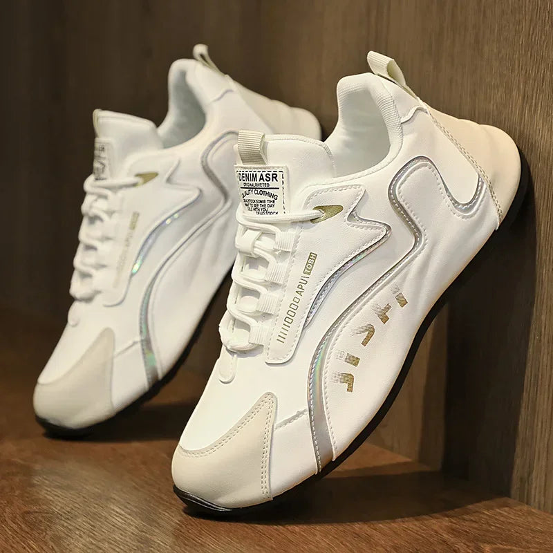 Luxury Men's Sneakers High Quality Leather Casual Shoes for Men Fashion All-match Sport Shoes Platform Comfor Men Running Shoes