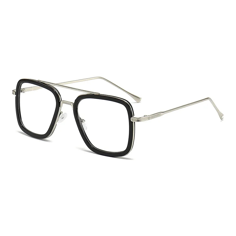 2024 New Square Men Sunglasses Fashion Metal Steampunk Sun Glasses For Women Trendy Outdoor Shades Eyewear Unisex Accessory