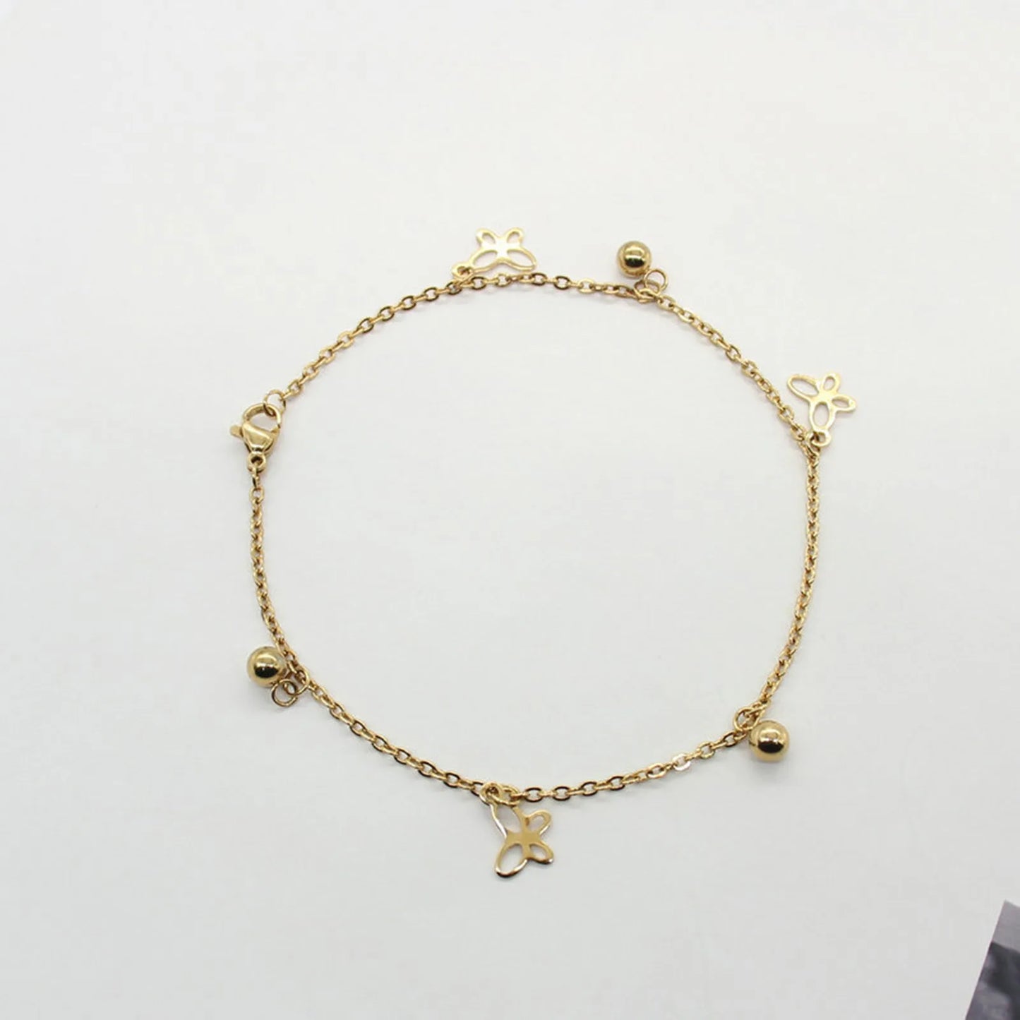 1PC Stainless Steel Star Heart Butterfly Anklet Gold Color Pendants Chain Anklet For Women Summer Beach Foot Show Sandal Jewelry