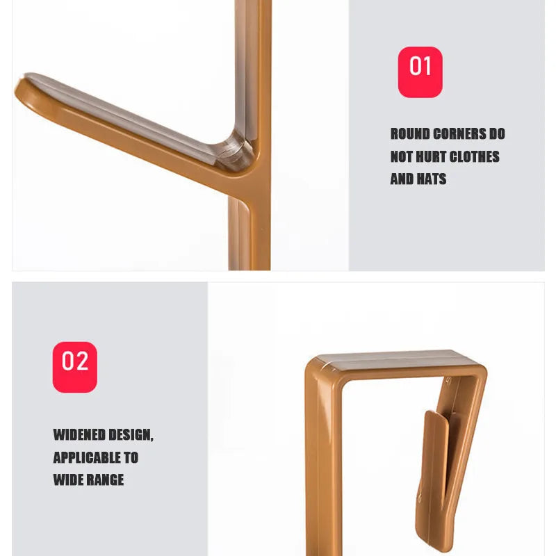 Bedroom Door Hanger Clothes Hanging Rack Over The Door Plastic Home Storage Organization Hooks Purse Holder for Bags Rails