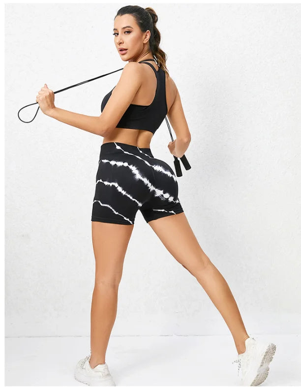 Yoga Shorts High Waist Workout Shorts Fitness Yoga Lift Butt Fitness Women Yoga Gym Running Short Pants Sportswear