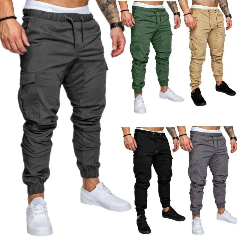 Men's overalls Fitness Training Sports Pants Jogger Men's Fashion Casual Feet Sports Pants Bottoms Sportswear