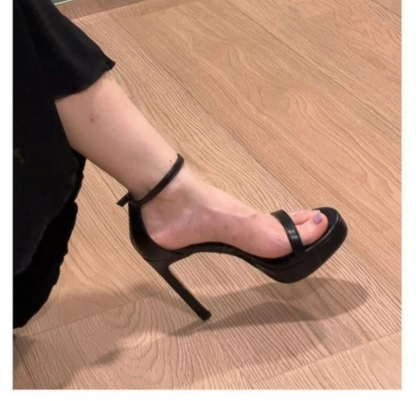 High Heel Sandal for Women All-Match Buckle Strap 2025 Summer Espadrilles Platform Female Shoe High-heeled Fashion Stiletto Silv