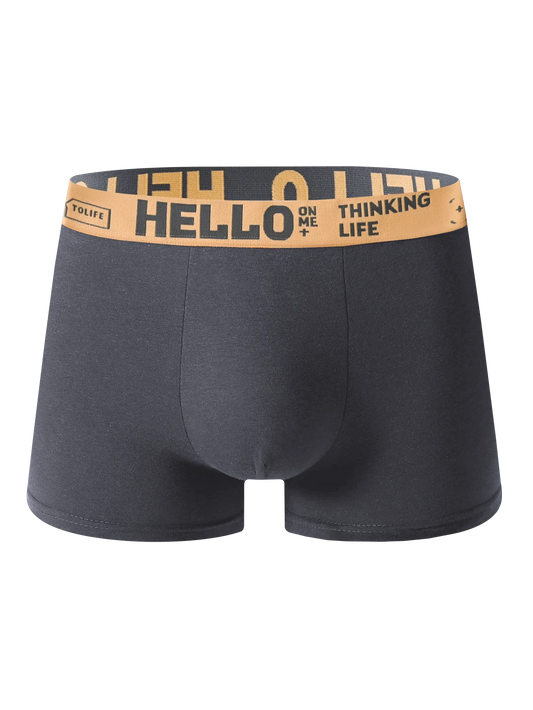5PCS Men's Underwear Comfortable Skin-friendly Men's Boxers Briefs Sports Casual Fashion Personality Letters Men's Pants