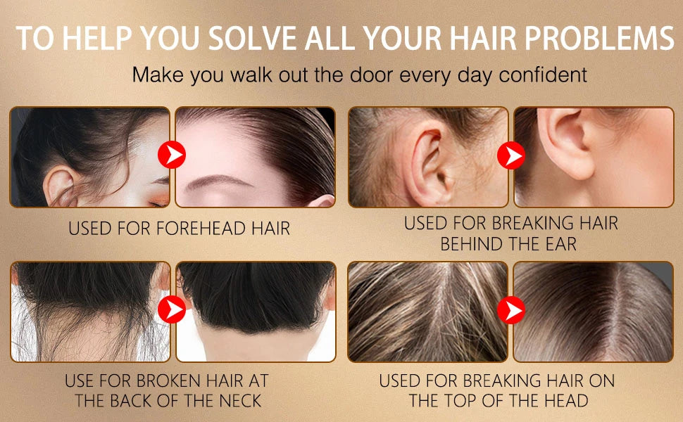 Lockmio 75g Hair Wax Stick With Castor Oil Tames Frizz Smooth Flyaways Strong Hold Edge Styling Finishing Broken Hair Gel