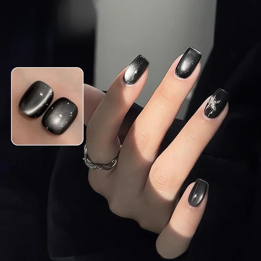 1-24pcs TC Autumn And Winter Sweet Bright Gold Wealth Gold Cat Eye Gel Nail Polish Versatile And Elegant Nail Art Nail Supplies