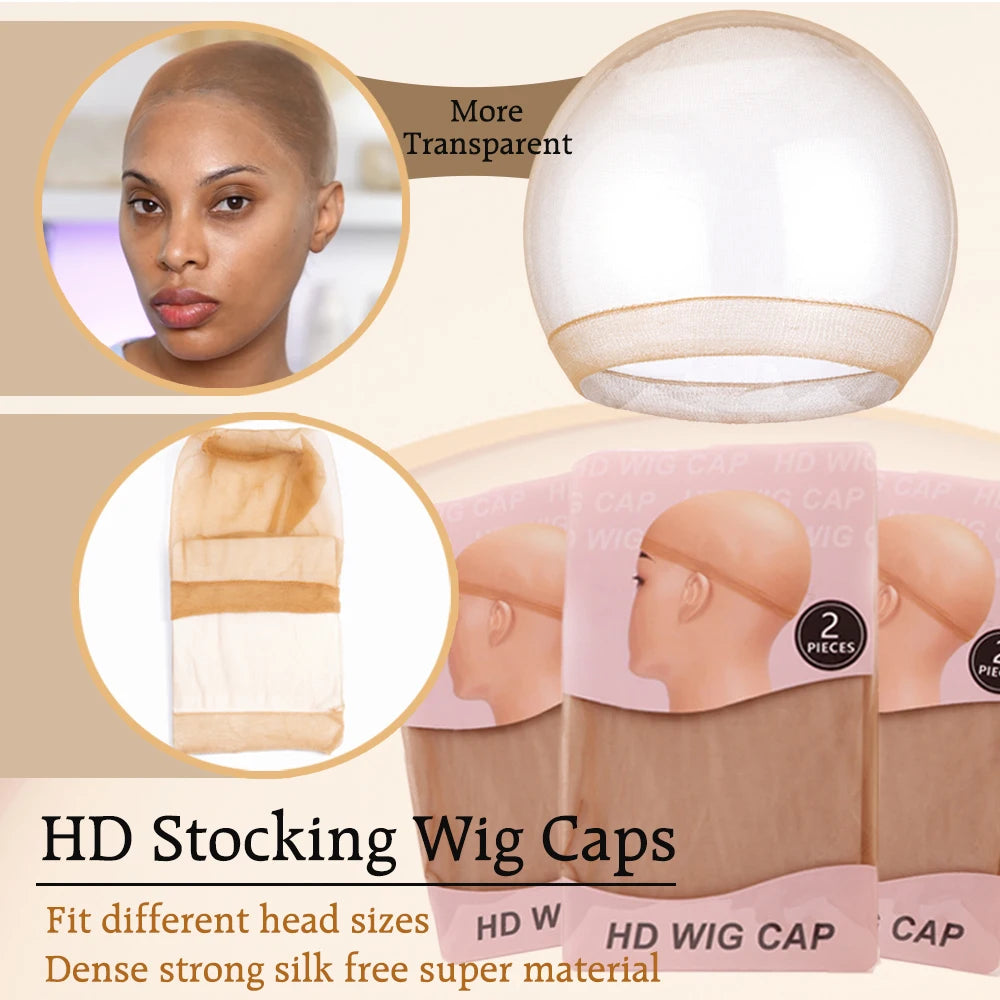 10-100pcs Cheap 10/20Pcs Hd Wig Thin Stocking Cap Wig Deluxe Wig Cap Hair Net For Weave Nylon Stretch Mesh Wig Cap Hd Wig Caps