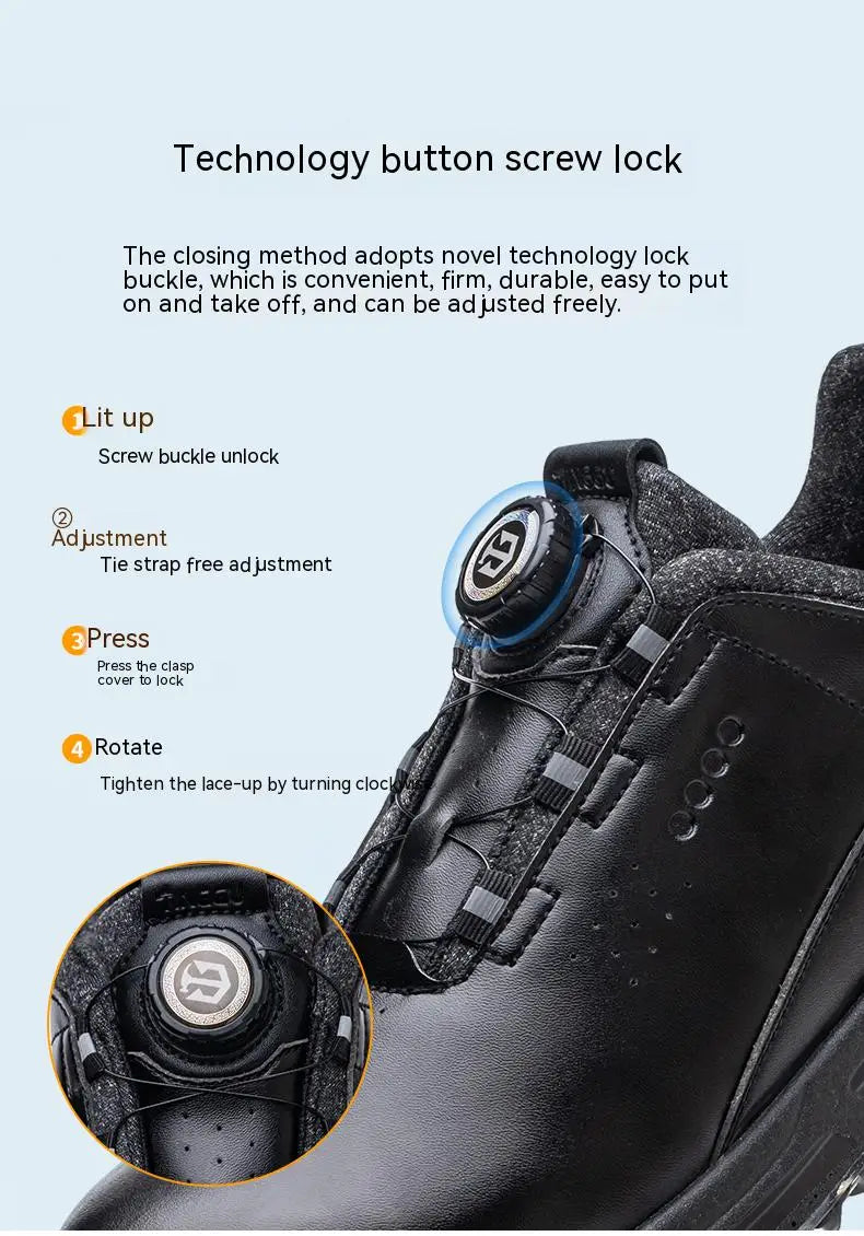 Rotating Button Security Protective Boots Men New Safety Shoes Men Anti-smash Anti-puncture Work Shoes Fashion Men Sport Shoes