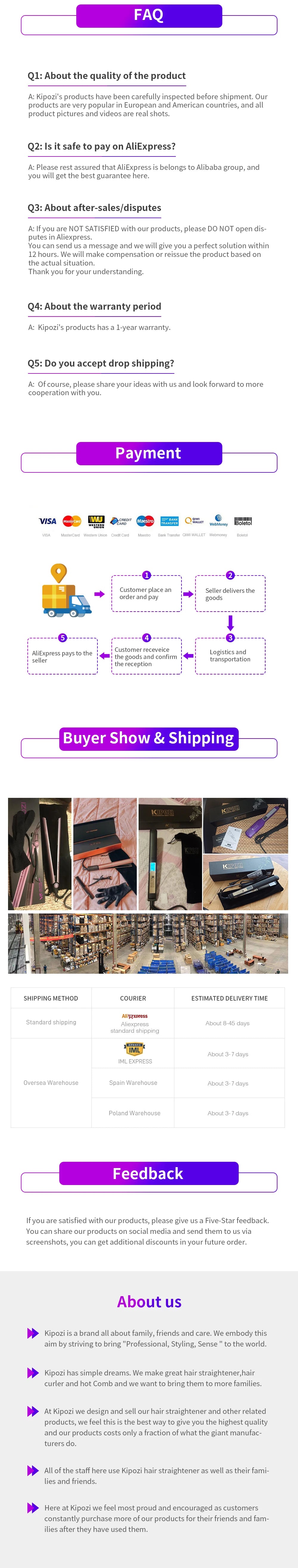 KIPOZI Titanium Small Hair Straightener Short Hair Pixue Cut Titanium Dual Voltage Flat Hair Iron Thin Pencil Beard Straightener