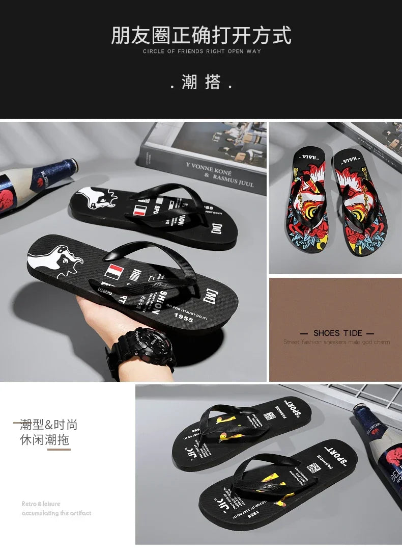House Shoes Beach Water Shoes for Men 2024 Comfortable Man Sandal Comfort Men Flip Flops Men's Comfortable Slipper Flip-flops