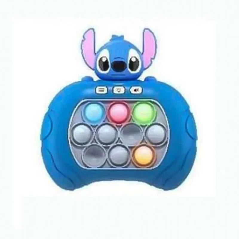 Sanrio Stitch Quick Push Bubbles Game Machine for Kids, Fun Whac-A-Mole Squeezer, Anti Stress Sensory Fidget Toy, New Gifts
