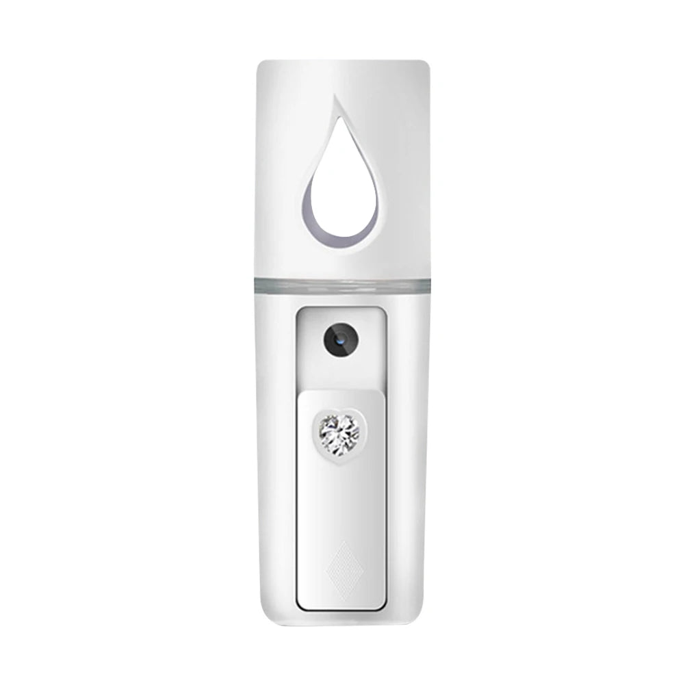 30ml Nano Mist Sprayer Visual Water Tank Portable Face Steamer Mini Beauty Device Handy Hydrating Sprayer for Eyelash Extensions