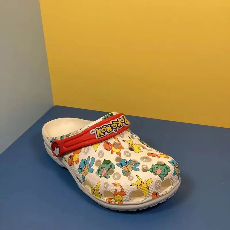 Hole Cartoon Anime Sandal Boys Slippers Eva Soft Sole Outer Sandals Home Anti Slip Toe Caps Beach Shoes Summer Slippers Children