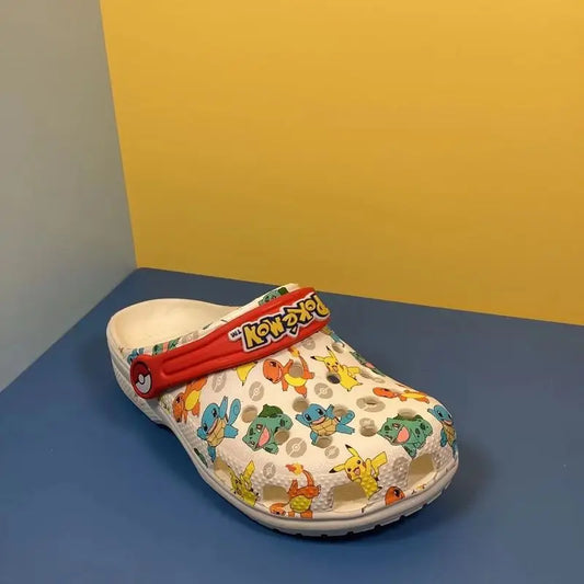 Hole Cartoon Anime Sandal Boys Slippers Eva Soft Sole Outer Sandals Home Anti Slip Toe Caps Beach Shoes Summer Slippers Children