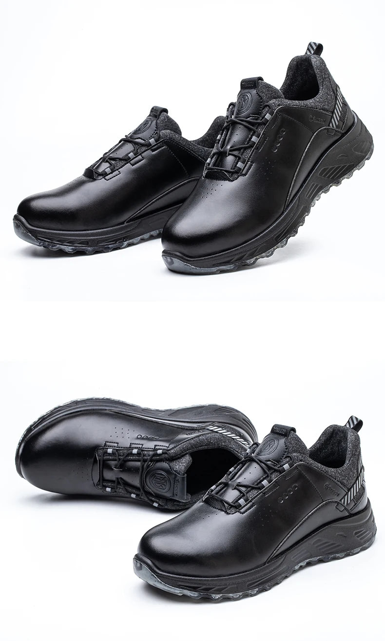 Rotating Button Security Protective Boots Men New Safety Shoes Men Anti-smash Anti-puncture Work Shoes Fashion Men Sport Shoes