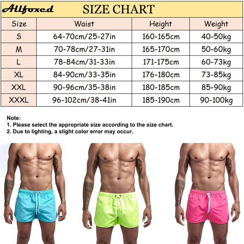 Shorts For Men 2023 Summer Men's Swimwear Shorts Brand Beachwear Sexy Swim Trunks Men Swimsuit Low Waist Breathable Beach Wear