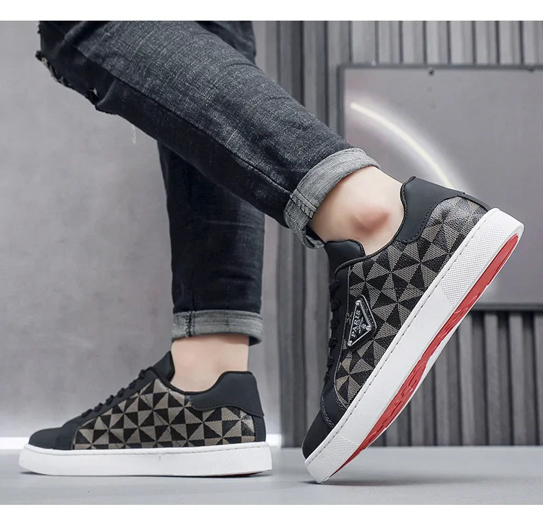 Men's Trendy Versatile Breathable Casual Shoes Fashionable Sport Shoes Leather Shoes Casual Shoes From United Kingdom
