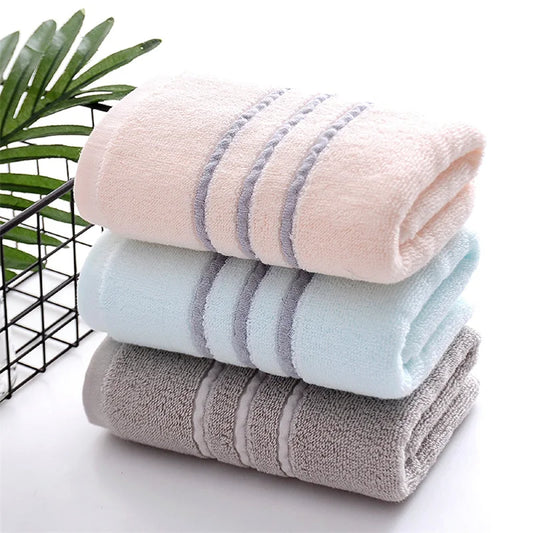 Cotton Adult 100% Cotton Thick Bath Towel, Solid Color Bath Towel, Soft, Affinity Bathroom Facial Towel, Adult Home Hotel Facial