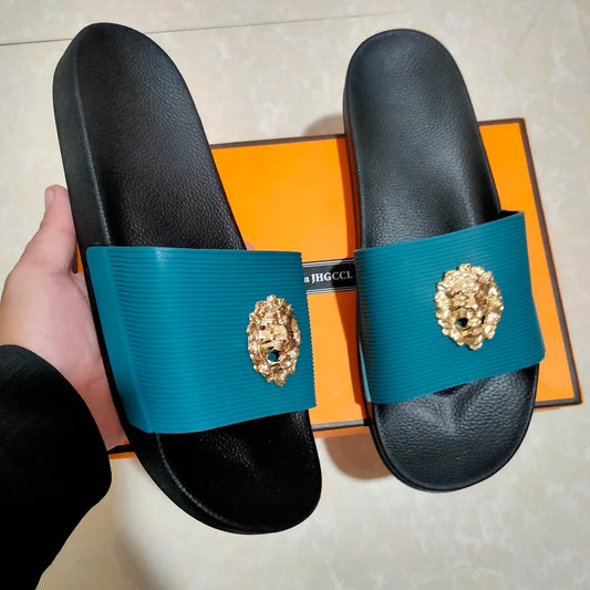 NEW Brand men's slipper casual black and white sh es men's designer slipper sandal soft soles women