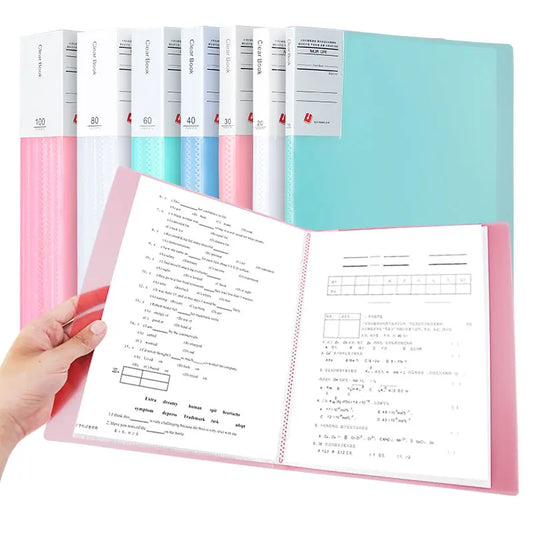 1 Translucent Color, File Waterproof, Student Office Supplies, Easy To Sort, Transparent Insert Bag, Thickened File Bag, A4 Size