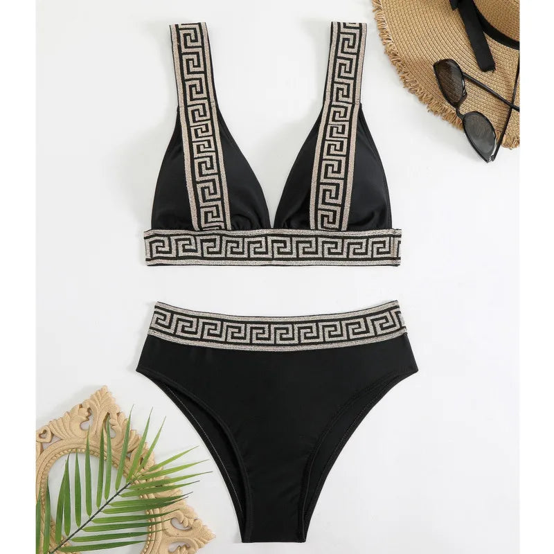 Sexy Black Bikinis 2025 Swimsuits Women Swimwear Push Up Female Beach Swim Wear Bathing Suits Brazilian Bikini Set Pool Bather
