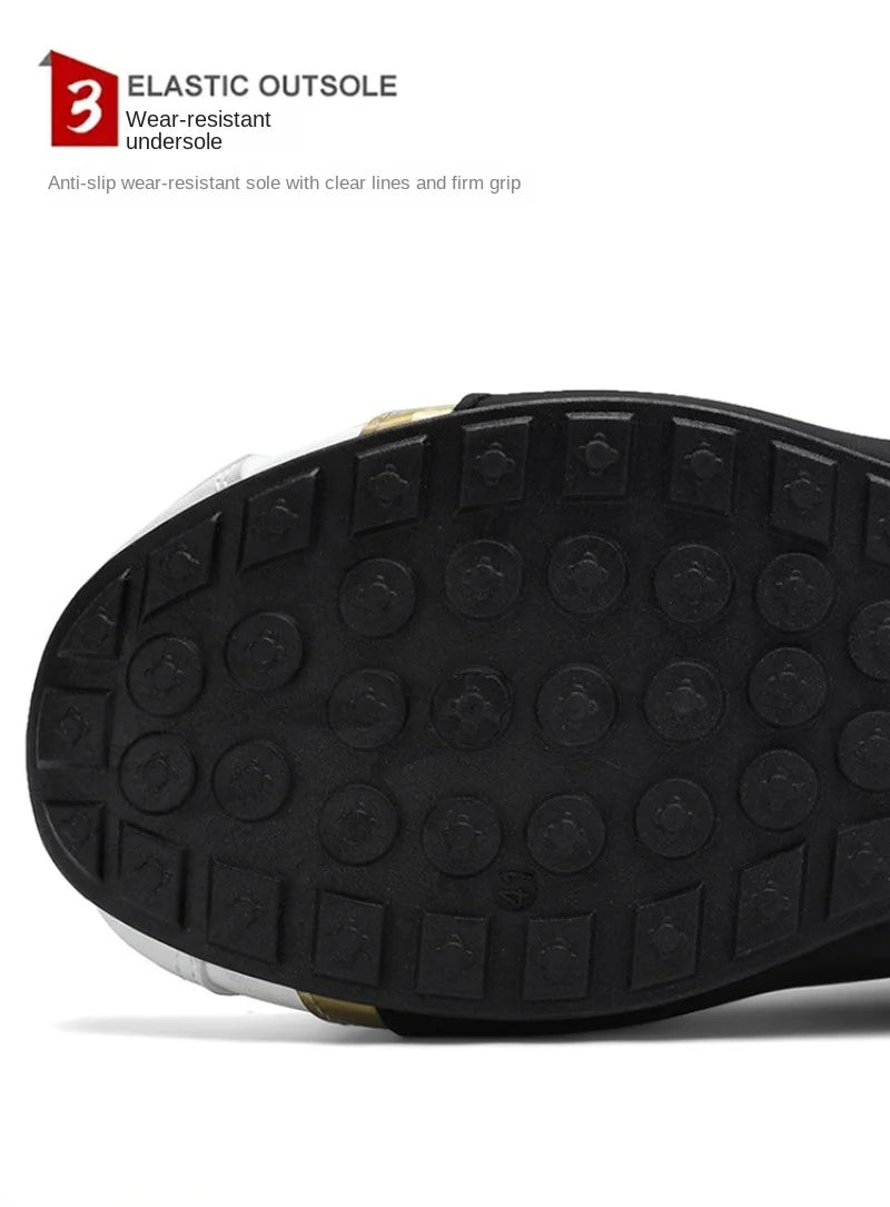 Luxury Men's Sneakers High Quality Leather Casual Shoes for Men Fashion All-match Sport Shoes Platform Comfor Men Running Shoes