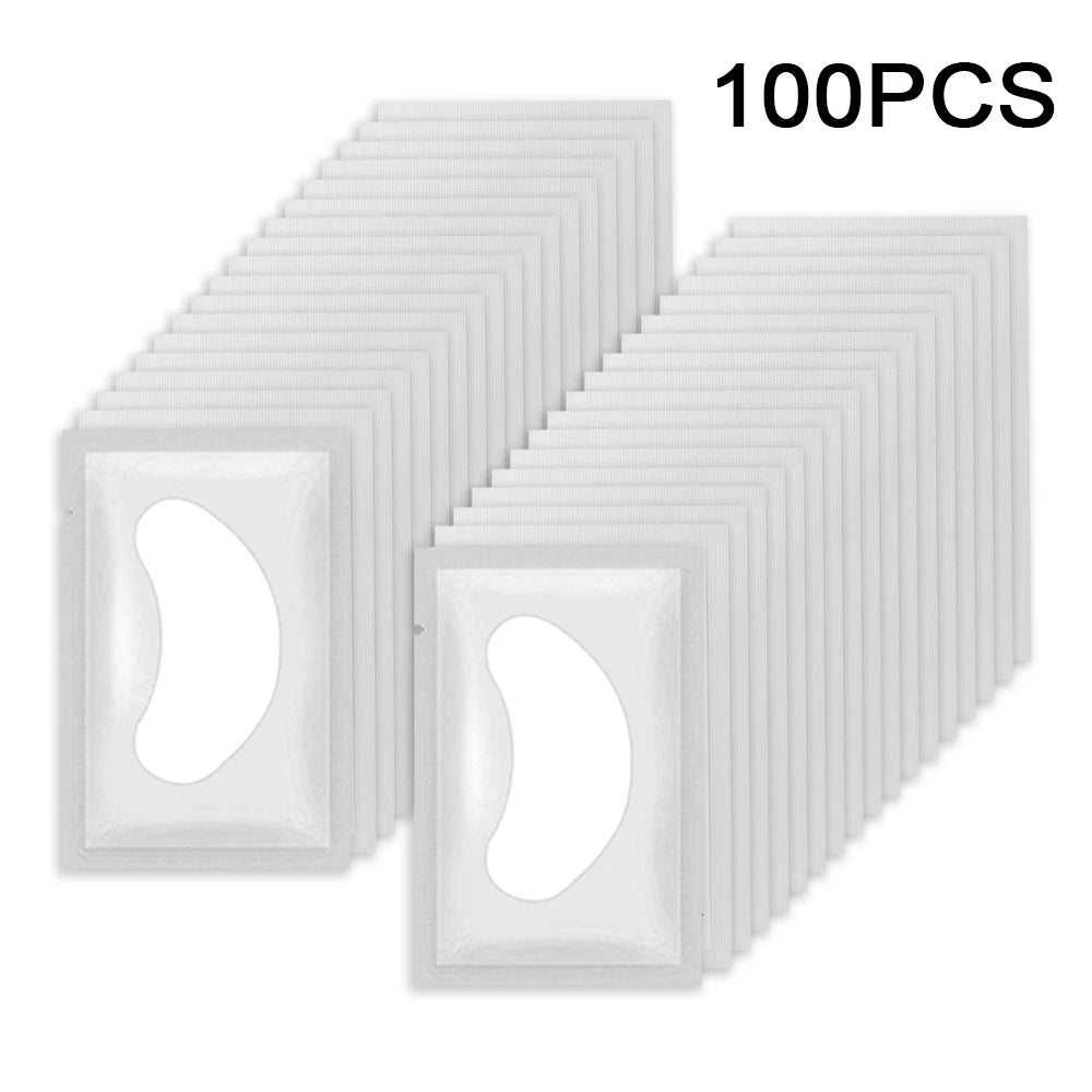 100 pairs Eyelash Pads Grafted Lash Hydrogels Gel Patches Under Eye Pads for Eyelash Extension Tips Sticker Makeup Tools
