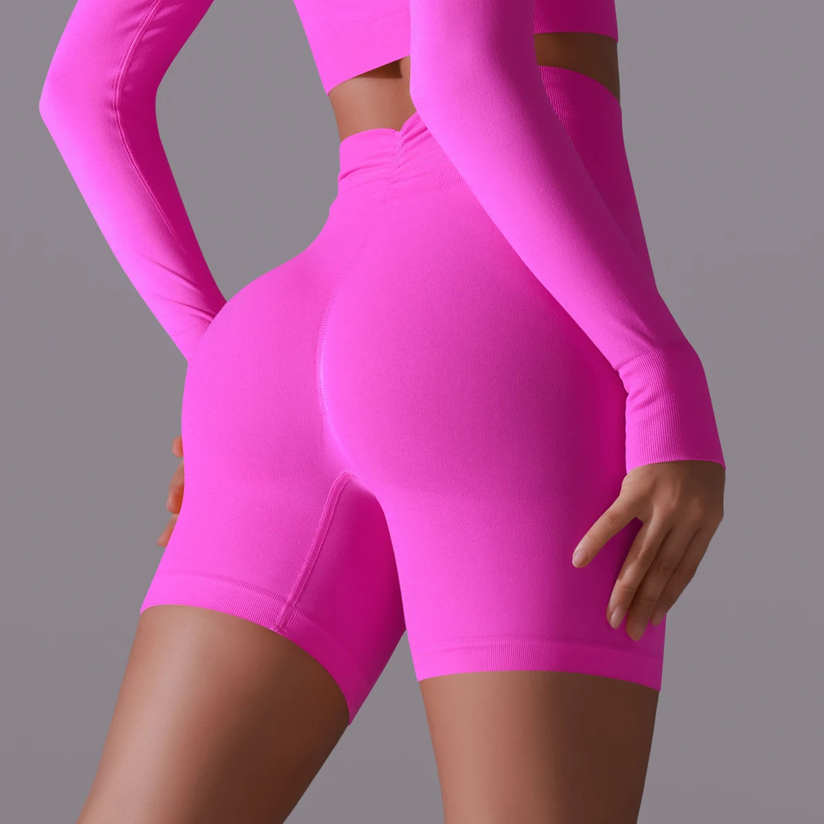 Women Yoga Shorts High Waist Workout Shorts Fitness Yoga Lift Butt Fitness Ladies Yoga Gym Running Short Pants Sportswear