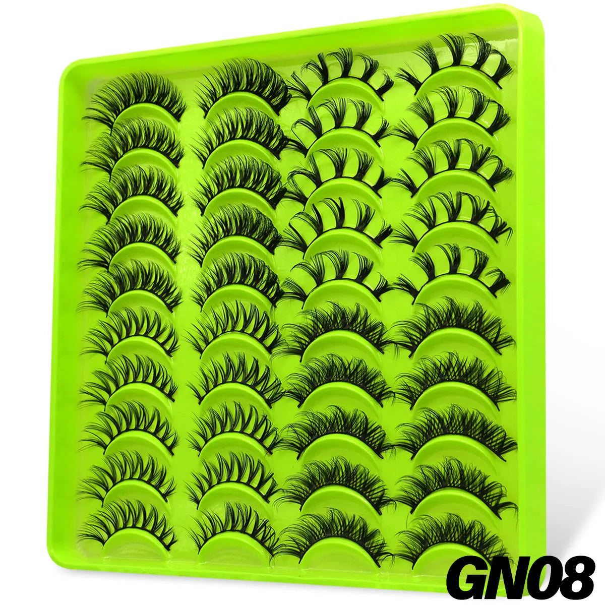 GROINNEYA New Natural Manga Lashes 5/7/20 Pairs 3D Mink Lashes Soft Cross Wispy False Eyelashes Eyelash Extension Makeup Tools