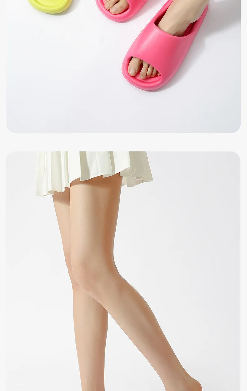 Women's Slippers Fashion Light EVA Soft Home Sole Slipper Bathroom Anti-Slip Casual Indoor Slipper Beach Sandal Flip-Flops