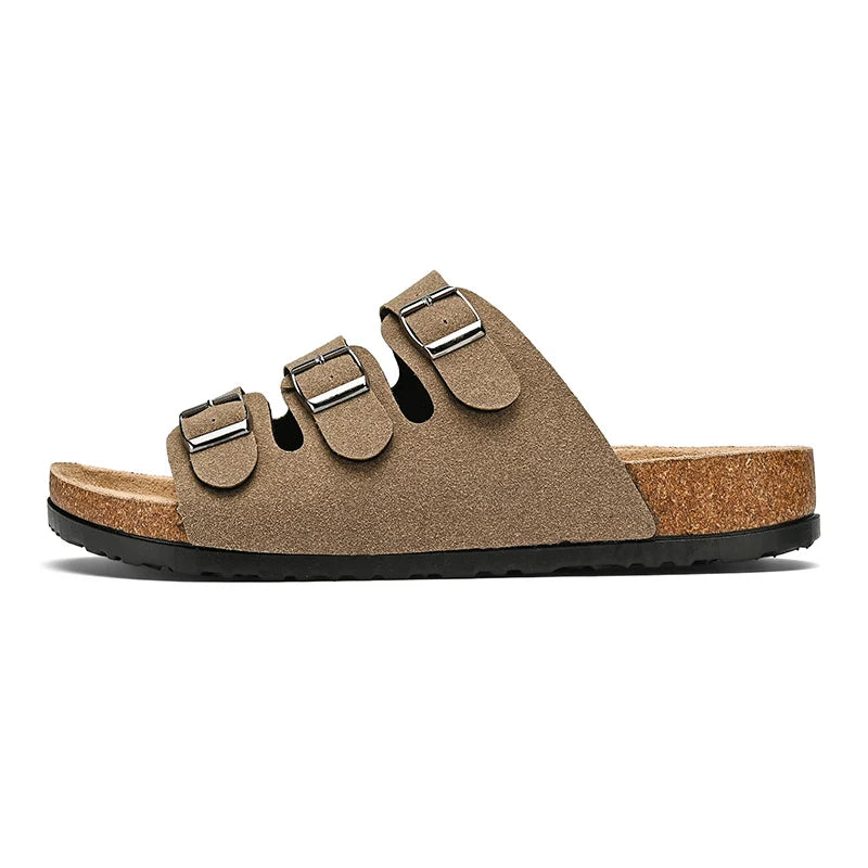 Men's Summer Sandals for Men 2024 Adult Leather Men's Sandal Man Beach Sandals Original Brands Shoes Trend Trending Comfortable