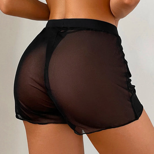 Swimming Tights Shorts Wraps Ups Pants Beach Up Women For Swimwear Cover Cover Mesh Ruffle Bikini Cover Men Bathing Suit Trunks