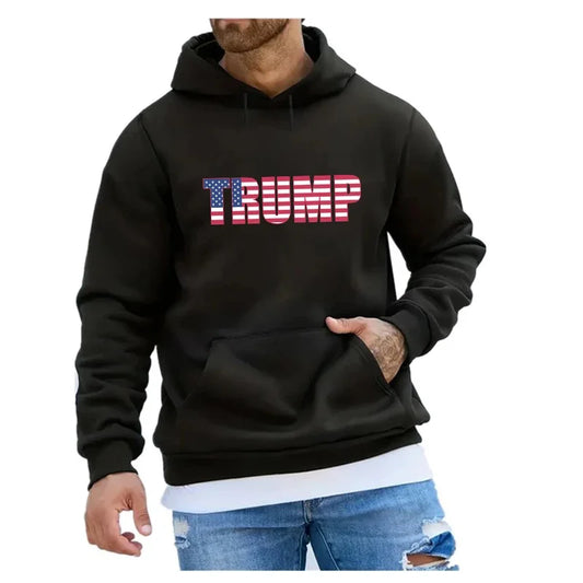 Trump 2024 Theme Hoody Hooded Shirt Sweatshirts for Men Men's Hoodies New & Graphic Essentials Hoodie Sweatshirt