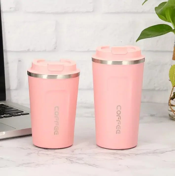 Coffee Tumbler  Double Wall Stainless Steel Insulated Travel Mug for Hot  Cold Drinks Sleek Design  Portable Outdoor Cup