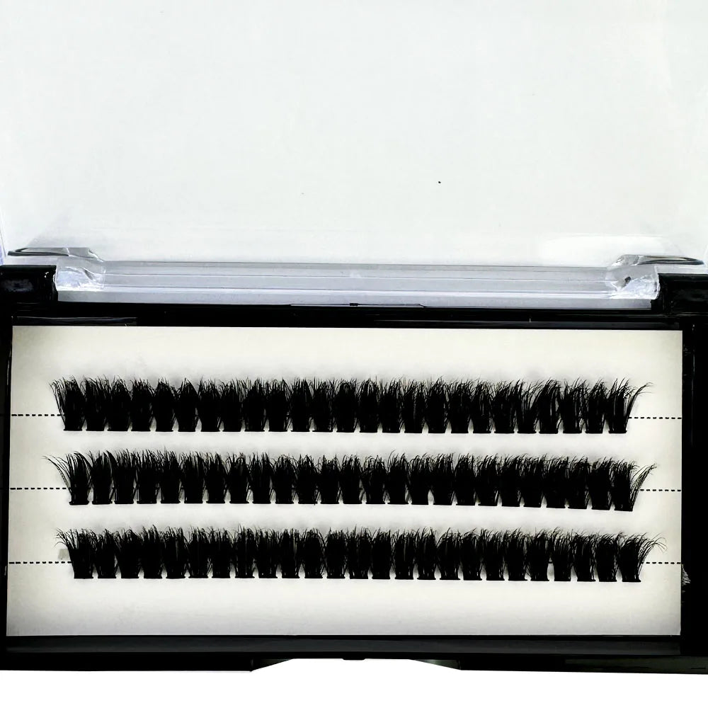 NEW3D DIY Clusters Volume Handmade Mink Eyelash Extension Curl Segmented False Lashes 5D fluffy Thick Bundle Cilias Makeup Tools
