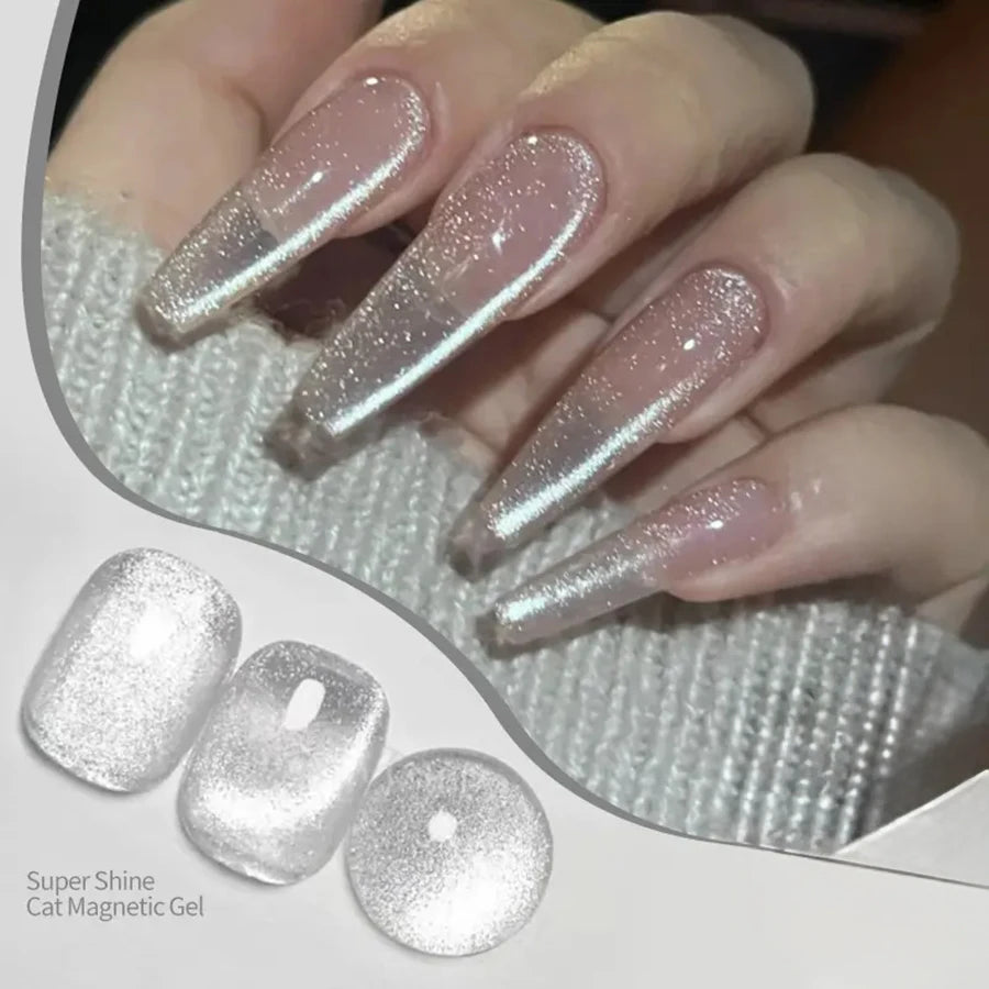 1-24pcs TC Autumn And Winter Sweet Bright Gold Wealth Gold Cat Eye Gel Nail Polish Versatile And Elegant Nail Art Nail Supplies