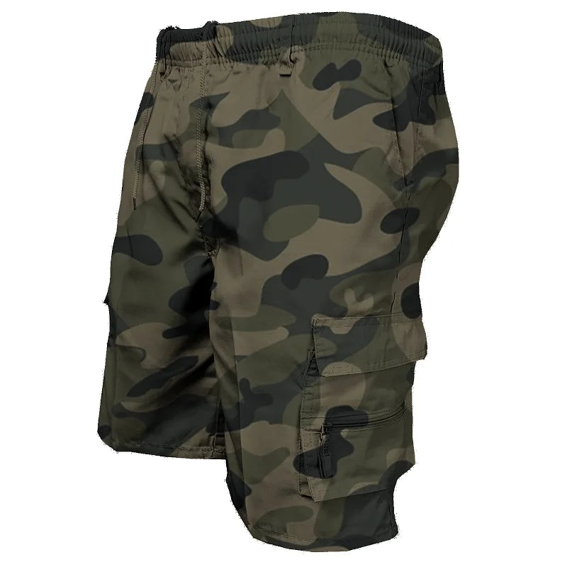 Men's Cargo Shorts Mens Tactical Pants Casual Big Pocket Sports Slacks Cargo Panels Trousers Plus Size for Male