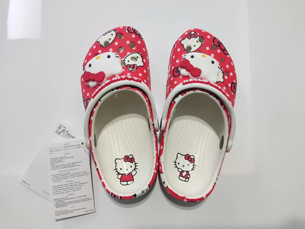 Hello Kitty Pochacco Melody Summer Children Cartoon Children Slipper Nonslip Soft Soled Wrap Toe Sandal Holiday Gift ﻿