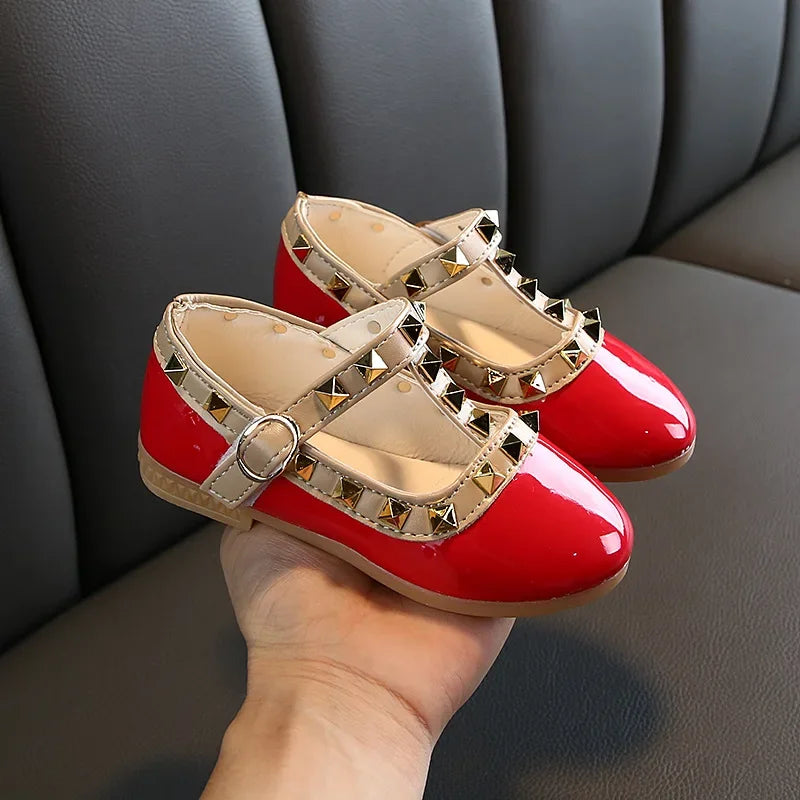 CCTWINS KIDS spring autumn girls brand for baby shoes stud Single shoes children sandal toddler princess flats party Dance shoes