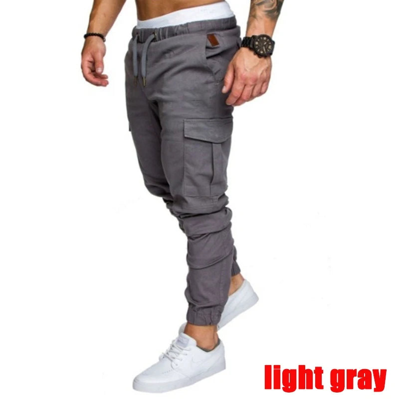 Men's overalls Fitness Training Sports Pants Jogger Men's Fashion Casual Feet Sports Pants Bottoms Sportswear