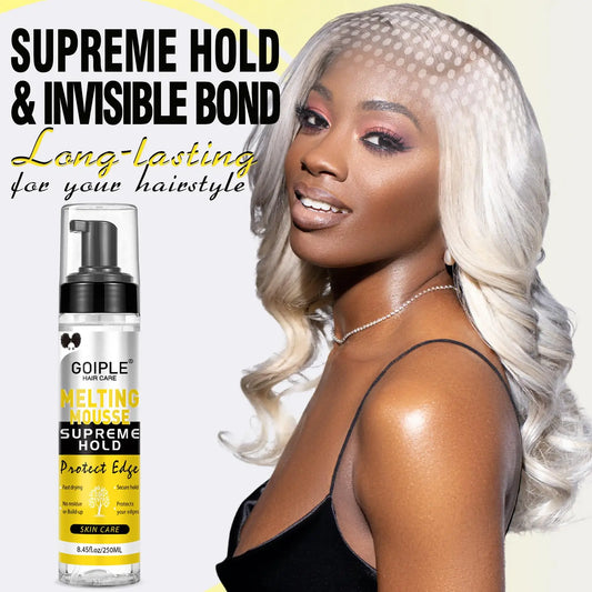 GOIPLE Wig Lace Melting Mousse Invisible Bond Supreme Hold Protect Edge Fast Drying Long-Lasting Lace Melting Spray No Residue