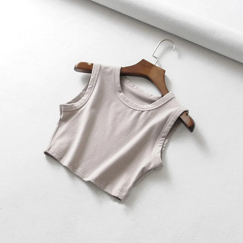 2025 Summer vintage white crop tops women biker black punk sexy tank top korean streetwear cropped sleeveless top feminino