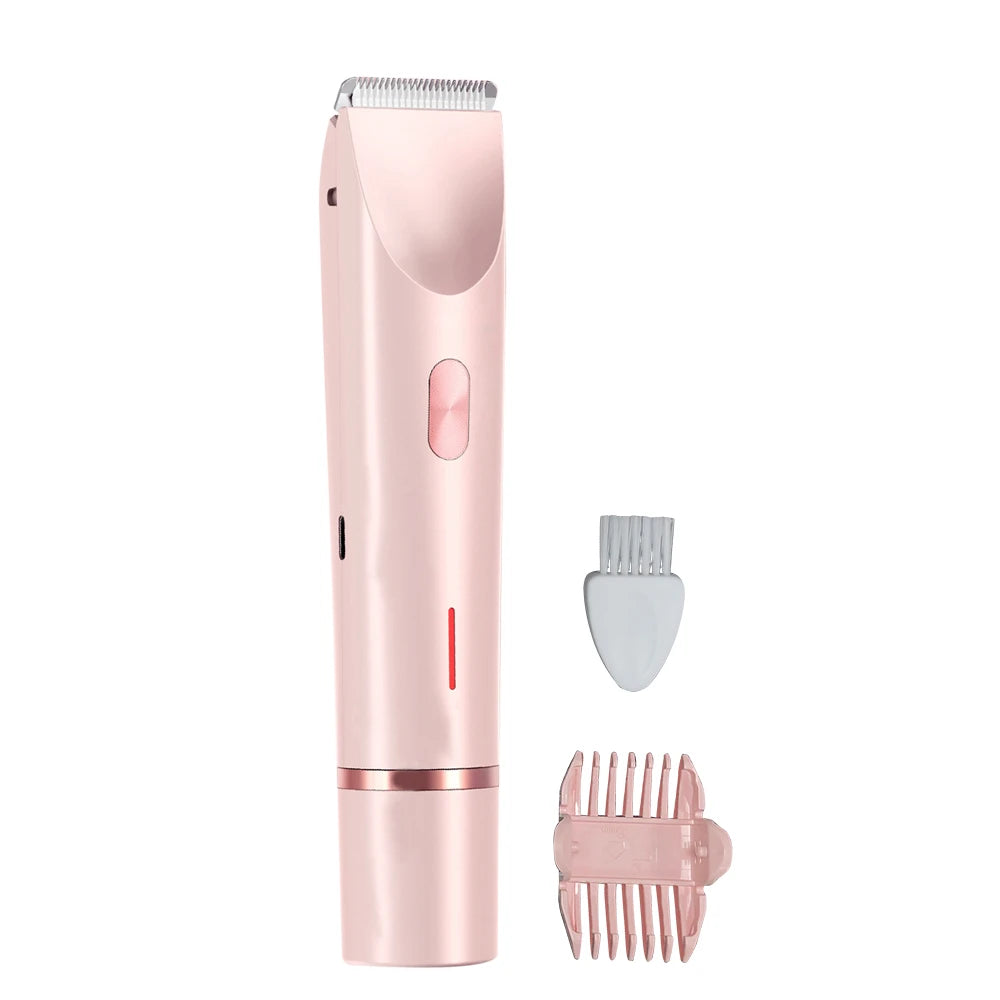 Facial Hair Epilator Electric Double Headed Women Shaver for Bikini Underarm Leg Arm Body Hair Removal 2 in 1 Women Epilator