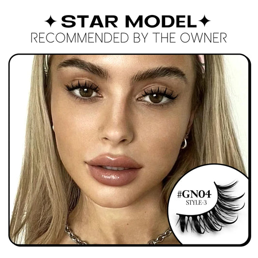 GROINNEYA New Natural Manga Lashes 5/7/20 Pairs 3D Mink Lashes Soft Cross Wispy False Eyelashes Eyelash Extension Makeup Tools