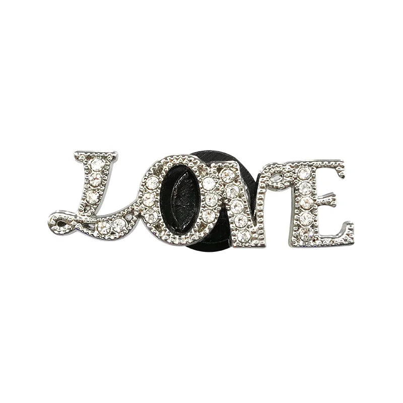 1pcs Butterfly Heart Designer Metal Shoe Charms Luxury Decorations for Sandal Pins for Women Girls Gifts Shoe Accessories