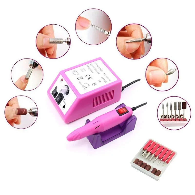 Manicure Tools Nail Drill Machine Professional Nail Sander Gel Polisher Drill Pen Apparatus Electric Manicure Set Gel Remove