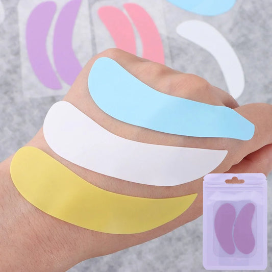 1Pair Reusable Eyelash Perm Silicone Eye Pads Lash Extension Under Eye Patches Sticky Eyelash Extension Patch Makeup Tools