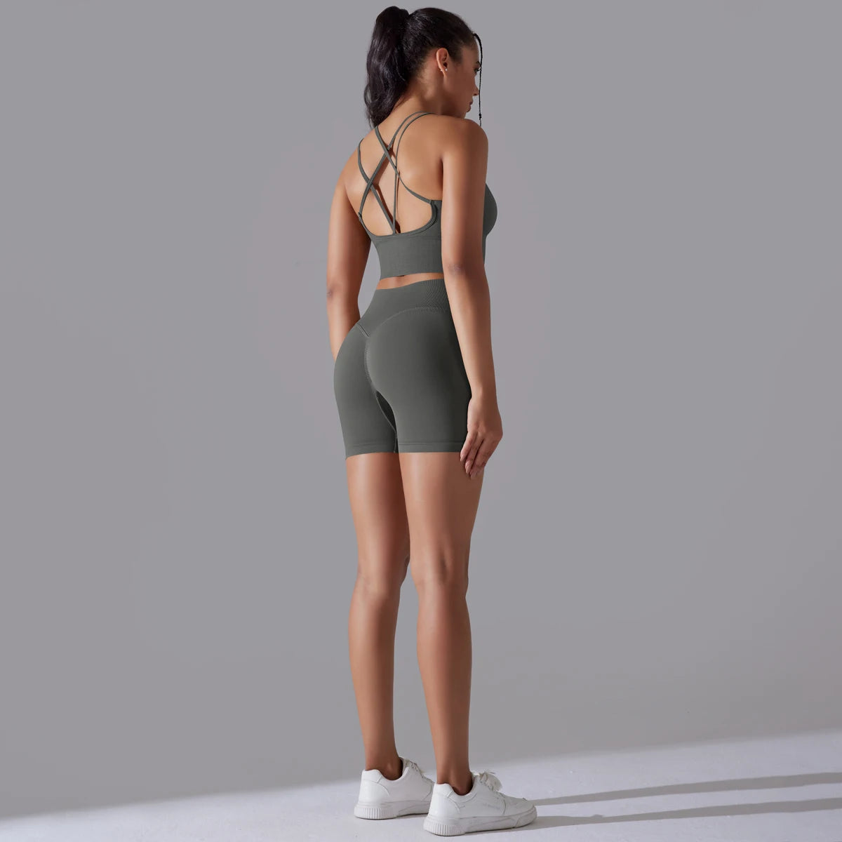 Sexy Yoga Sets Women's Tracksuit Seamless Sport Suit Running Workout Sportswear Gym Clothing Leggings Bra Fitness Suits 2 Pieces